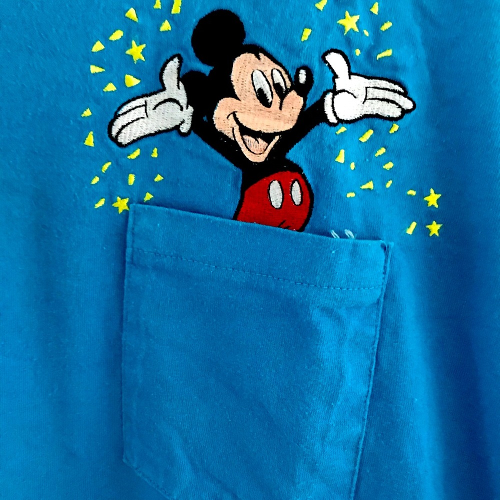 Vintage Mickey Mouse Pocket Tee Shirt
